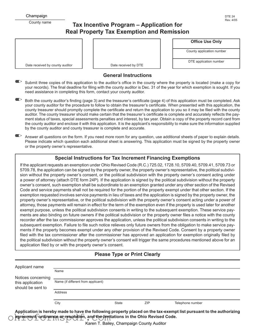Blank Ohio Dte 24 Template