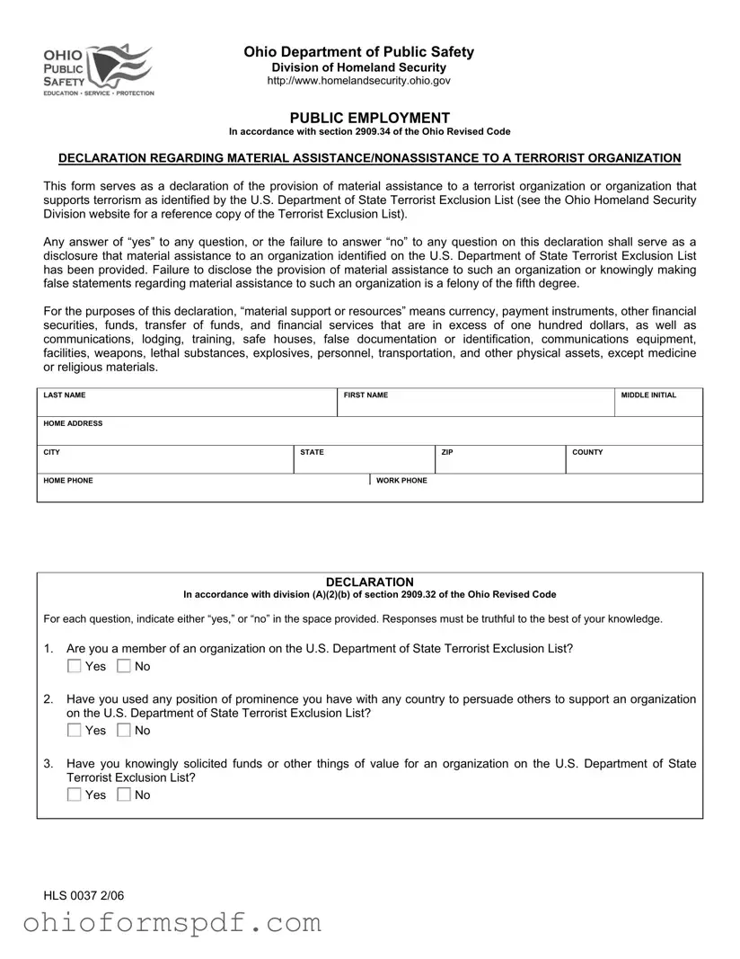 Blank Ohio Hls 0037 Template