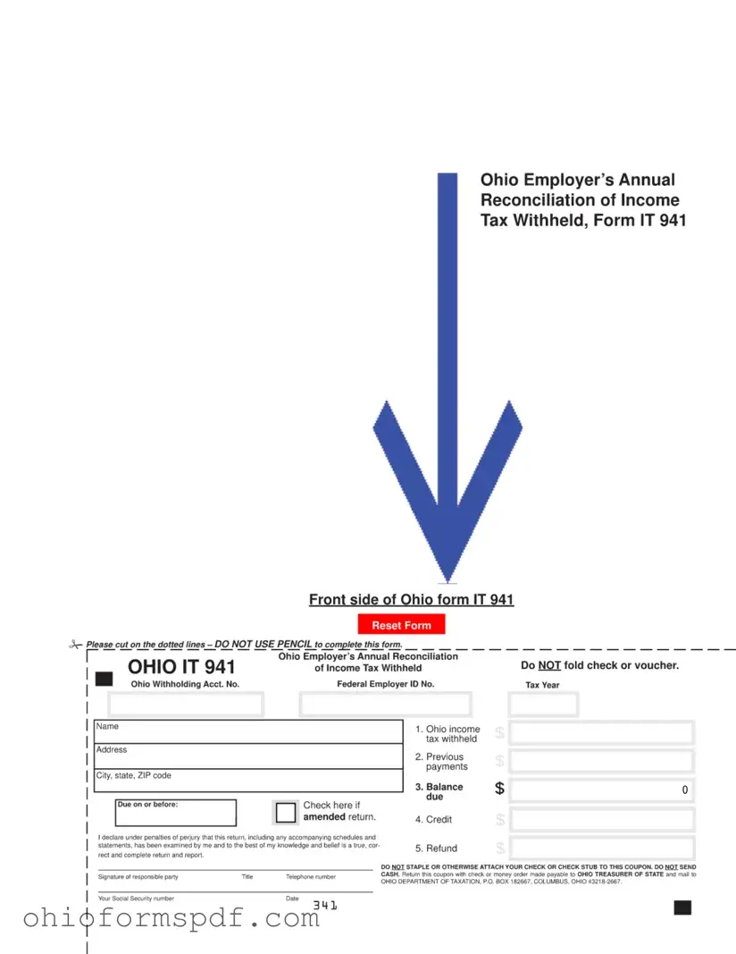 Blank Ohio It 941 Template