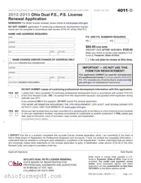 Blank Ohio 4011 D Template