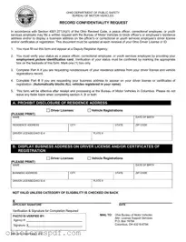 Blank Ohio Bmv 2610 Template