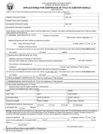 Blank Ohio Bmv Application Template