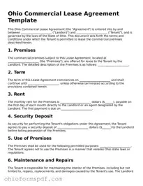 Blank Ohio Commercial Lease Agreement Form