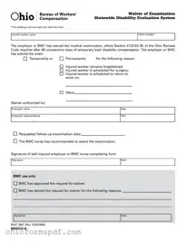 Blank Ohio Bwc 3907 Template