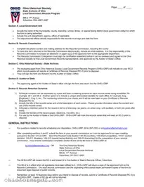 Blank Ohio Historical Society Template