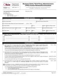 Blank Ohio Ins3213 Template