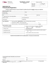 Blank Ohio Label Registration Template