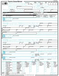 Blank Ohio Traffic Crash Report Template